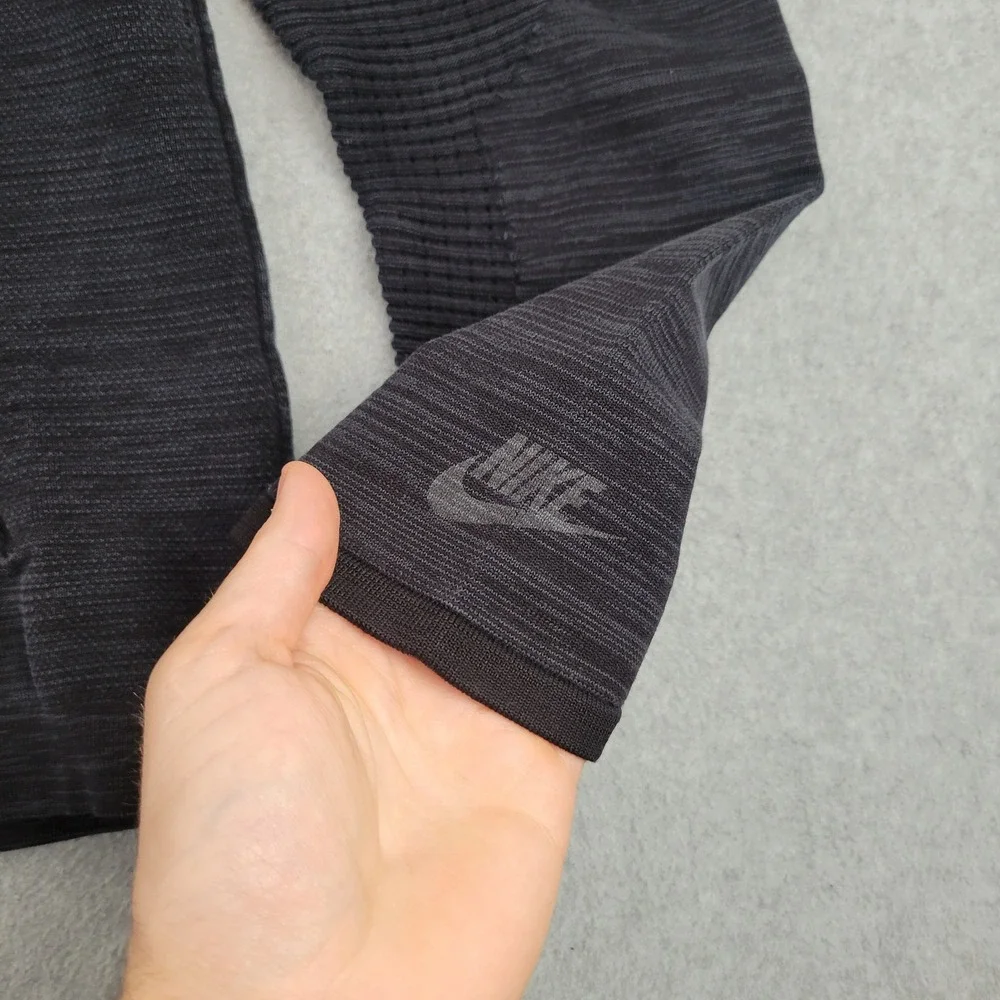 Nike Tech Knit Bomber Jacket Mens Large Black Full Zip 832178-010